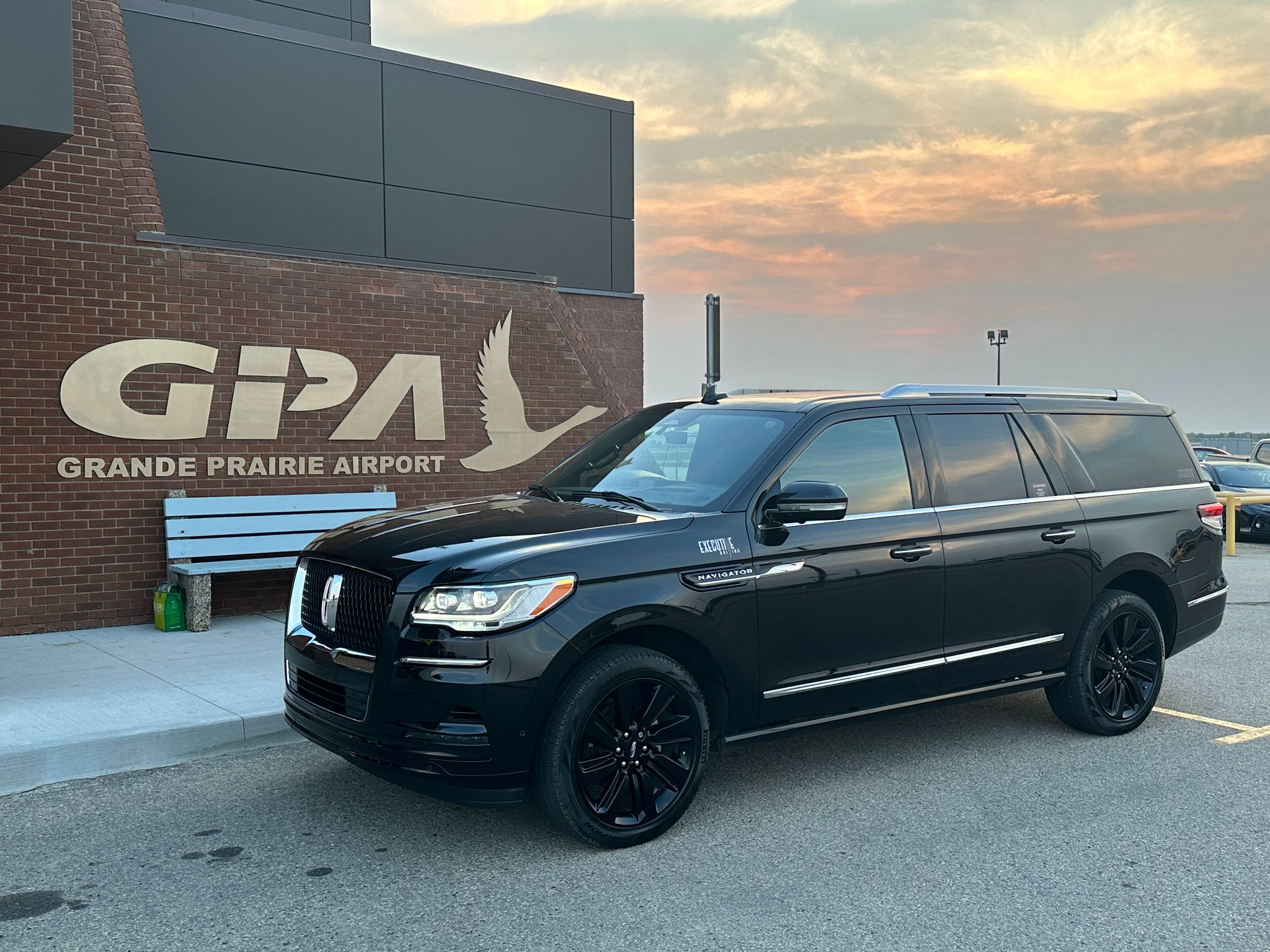Luxury SUV at Grande Prairie Airport