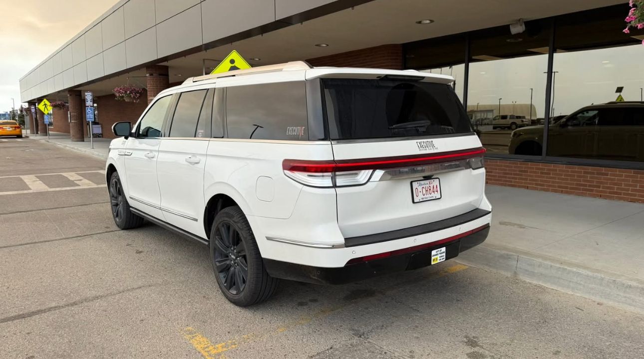 SUV ready for airport pickup